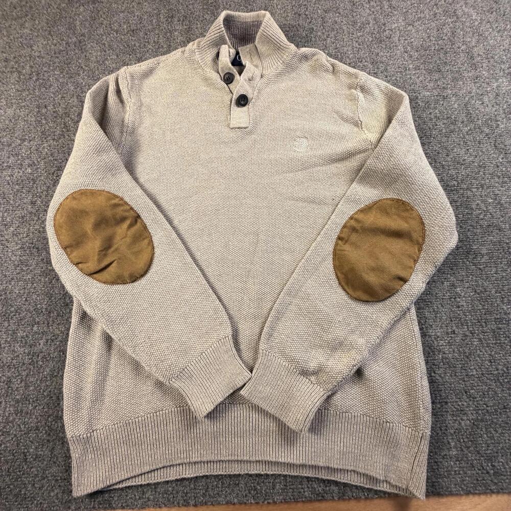 Chaps Men's‎ Knit Sweater with Elbow Patches Medium #1426